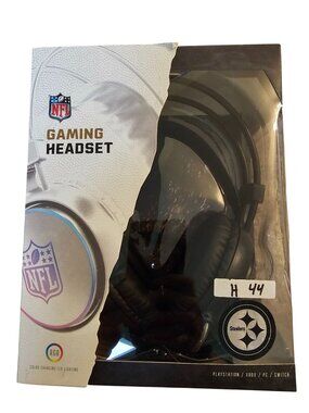 NFL Pittsburgh Steelers Gaming Headset With RGB LED Lighting & Built-In Mic For